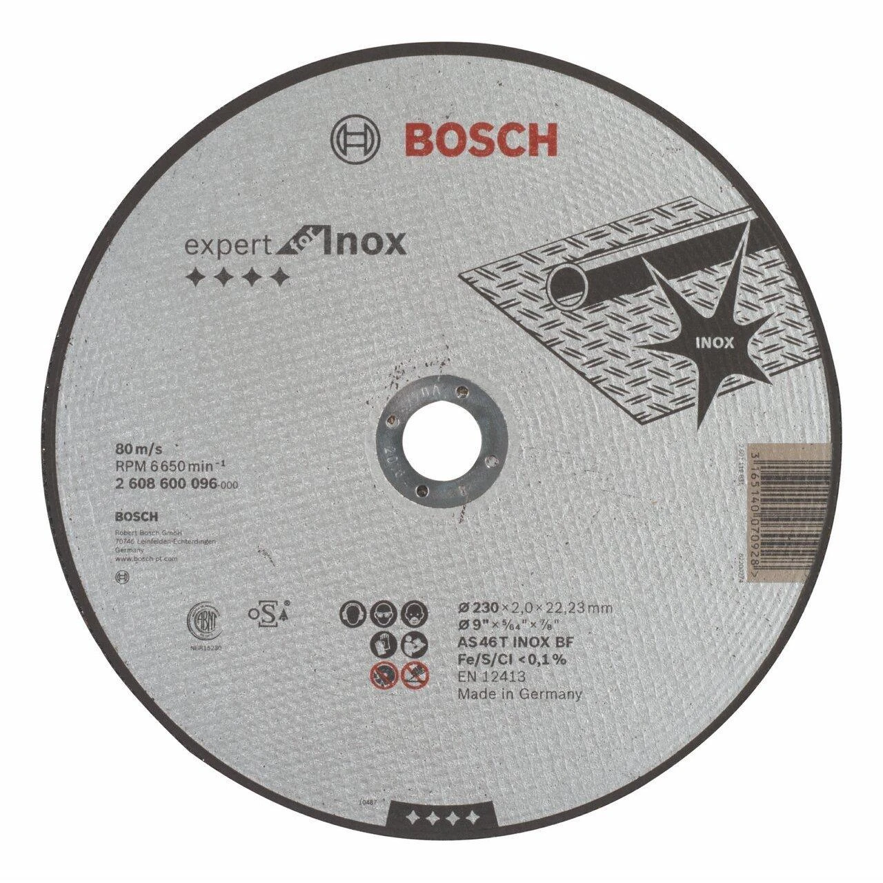 Bosch Pjov.diskas, nerūd.pl. 230x22x2 mm, metalui