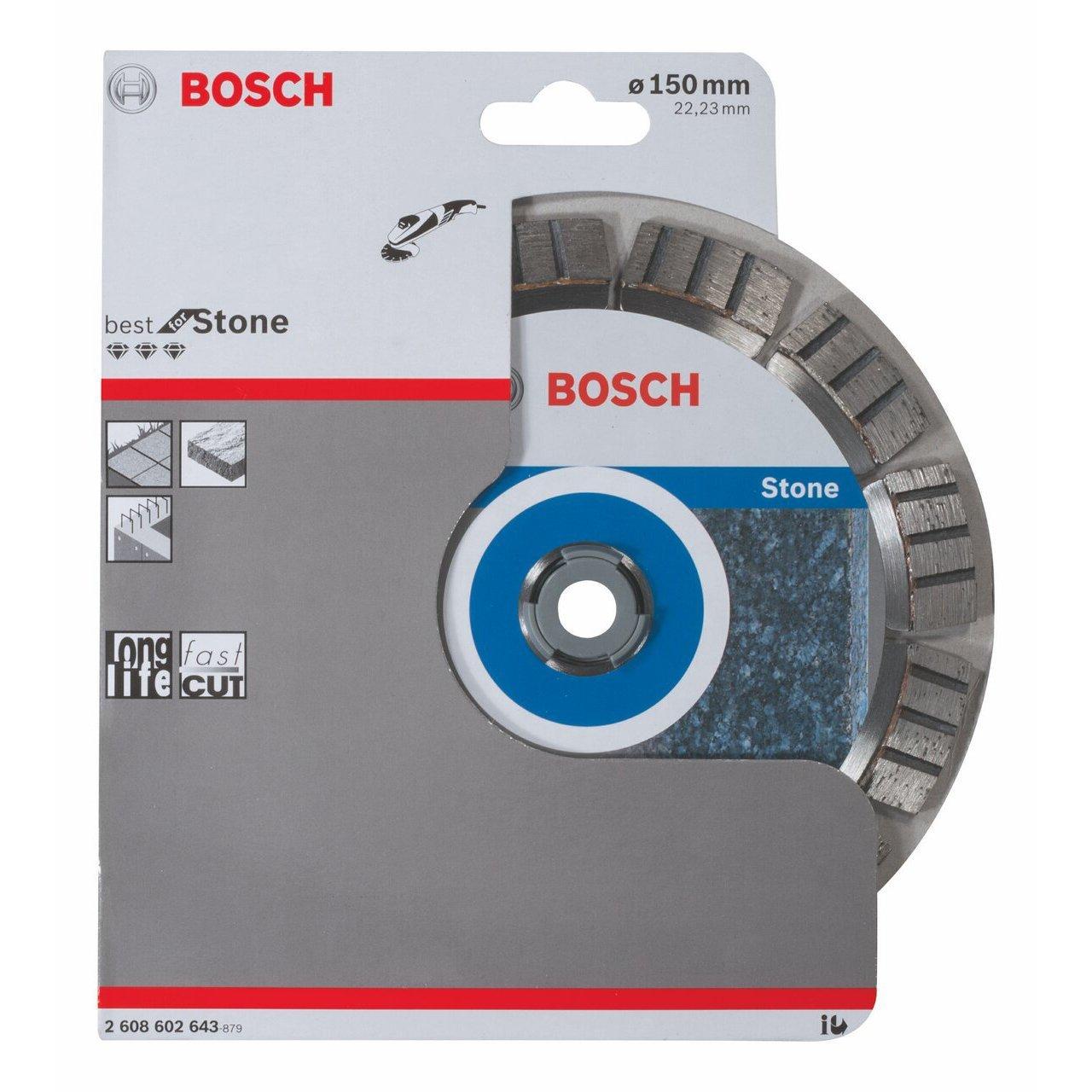 BOSCH DIAMOND DISKAS 150x22 SEG AKMENIS