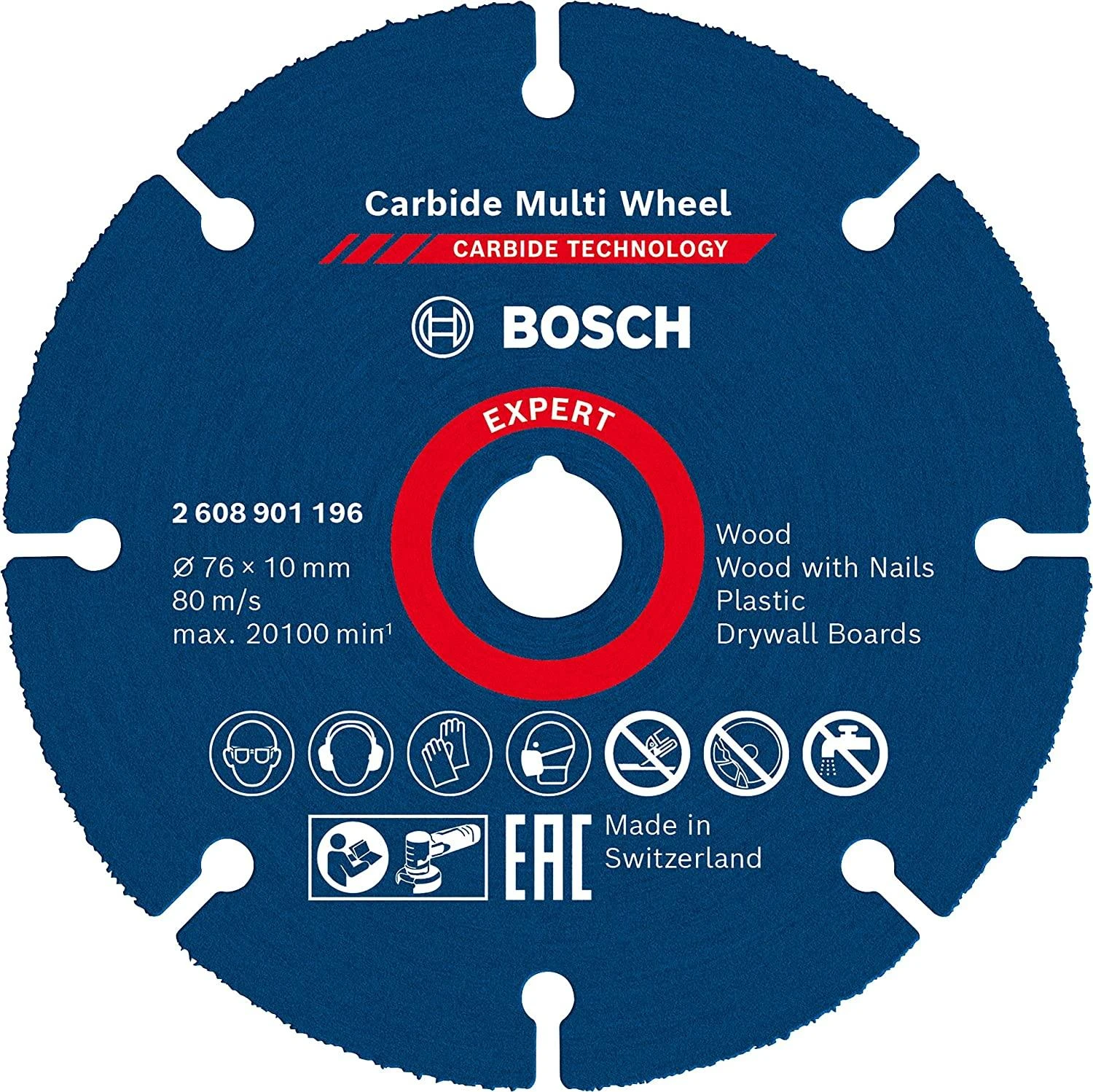 Bosch Pjovimo diskas GWS 12V-76, 76x10x1 mm