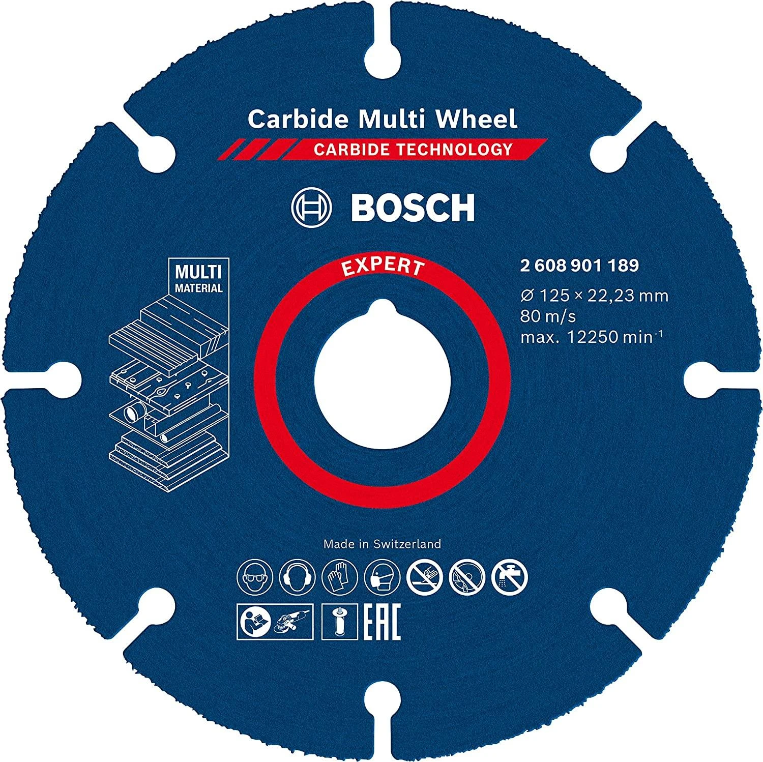 Bosch Pjovimo diskas 125 x 1 x 22,23 mm