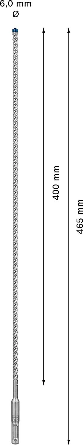 Bosch SDS-plus-7X grąžtas 6x400x465mm, 1 vnt.