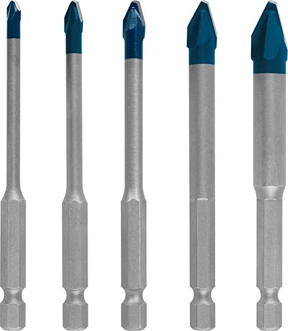 Bosch „EXPERT HEX-9 HardCeramic“ grąžtų keramikai rinkinys, 4/5/6/8/10 mm 5 vnt. (2608900597)