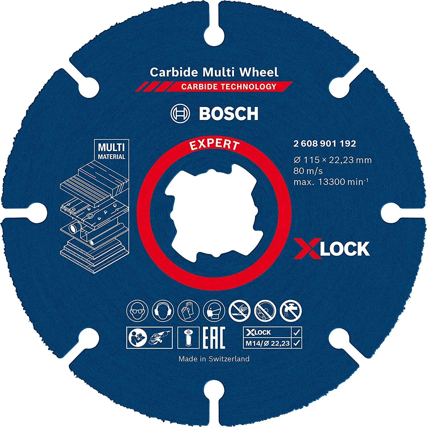 Bosch X-LOCK Carbide MultiWheel 115 x 1 mm