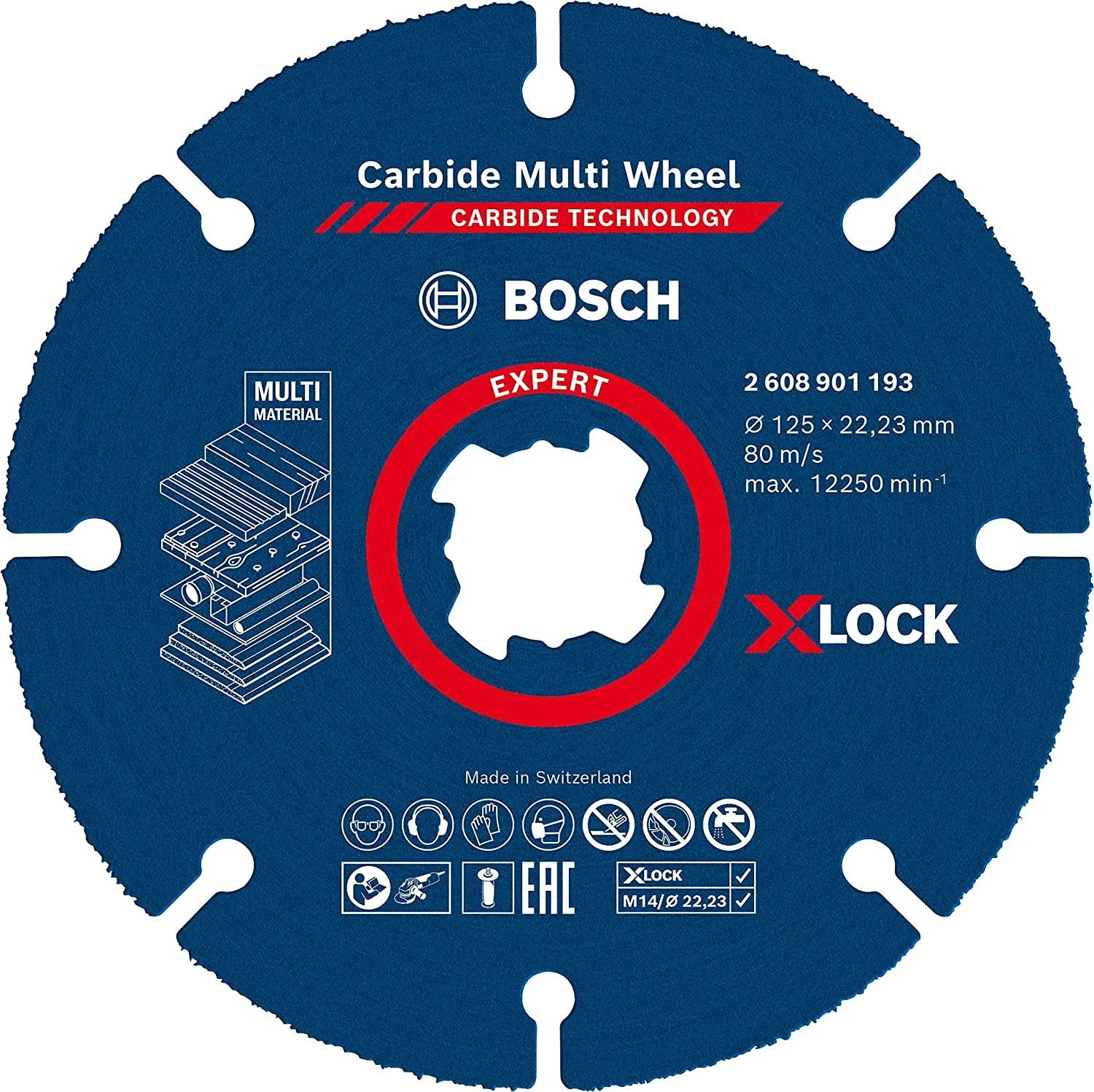 Bosch X-LOCK Carbide MultiWheel 125 x 1 mm