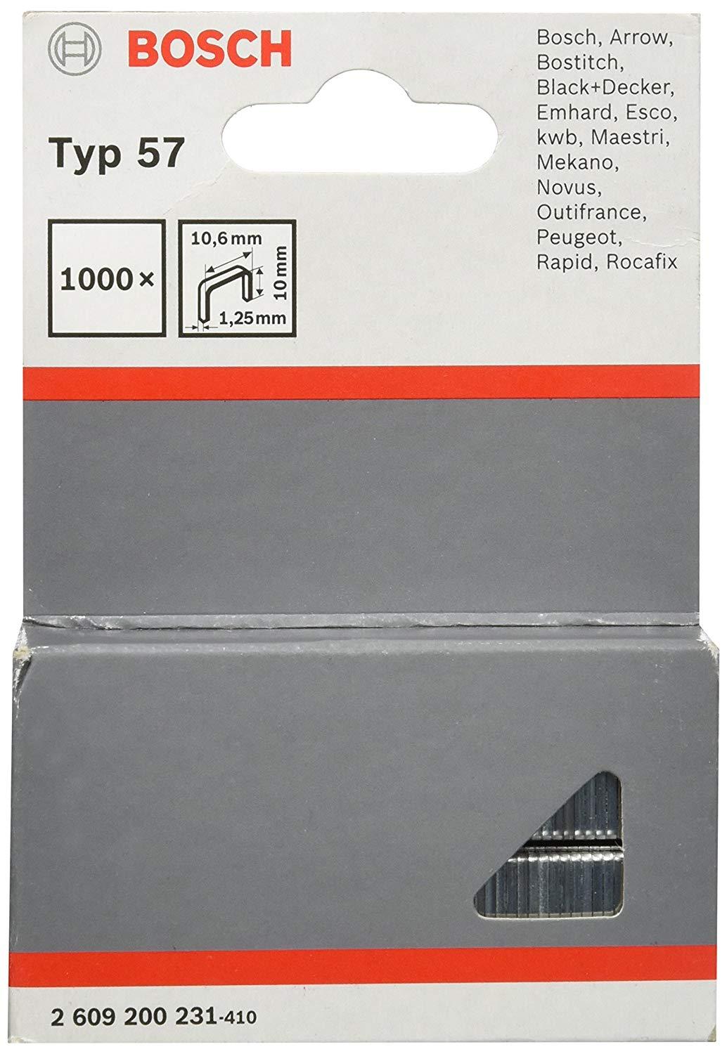 Bosch Apkabėlės,57 tipas 10,6x10 mm,1000 vnt.