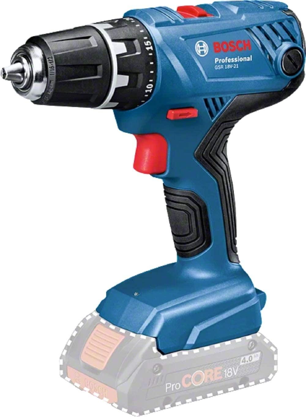 Bosch GSR 18V-21, CT be akumuliatoriaus ir kroviklio