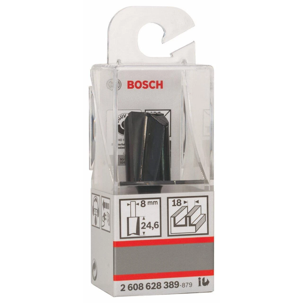 Bosch Pirštinė freza HM B=18mm, l=25 mm,kotas 8mm
