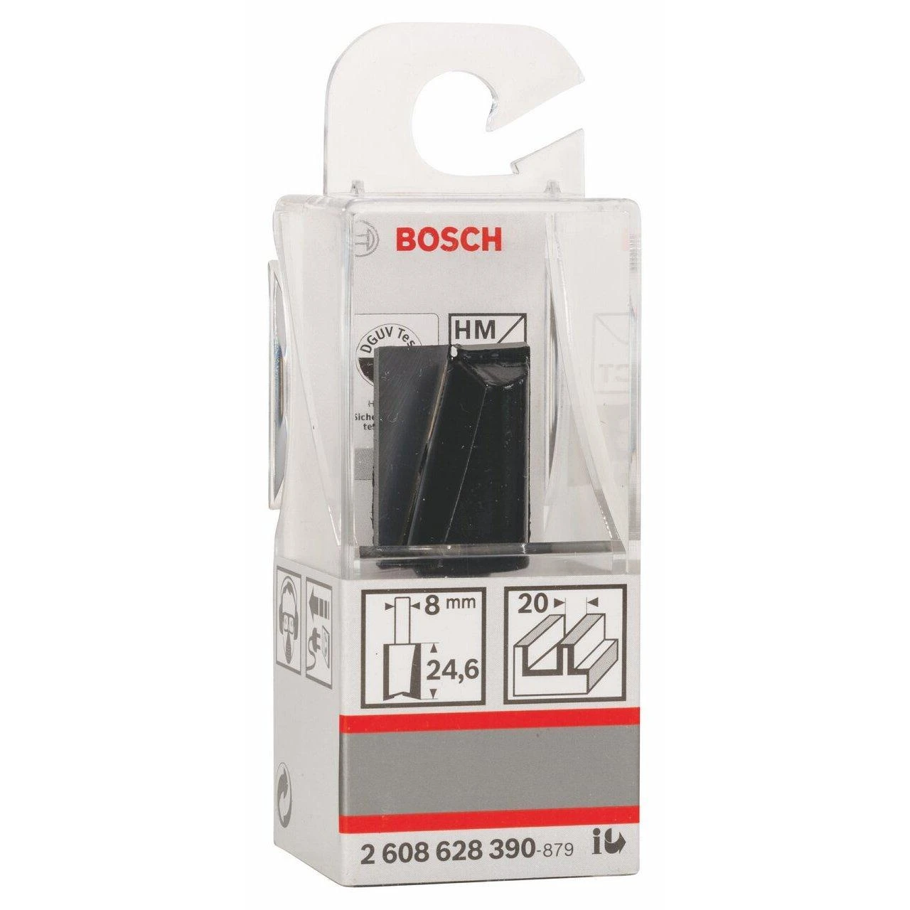Bosch Pirštinė freza HM B=20mm, l=25 mm,kotas 8mm