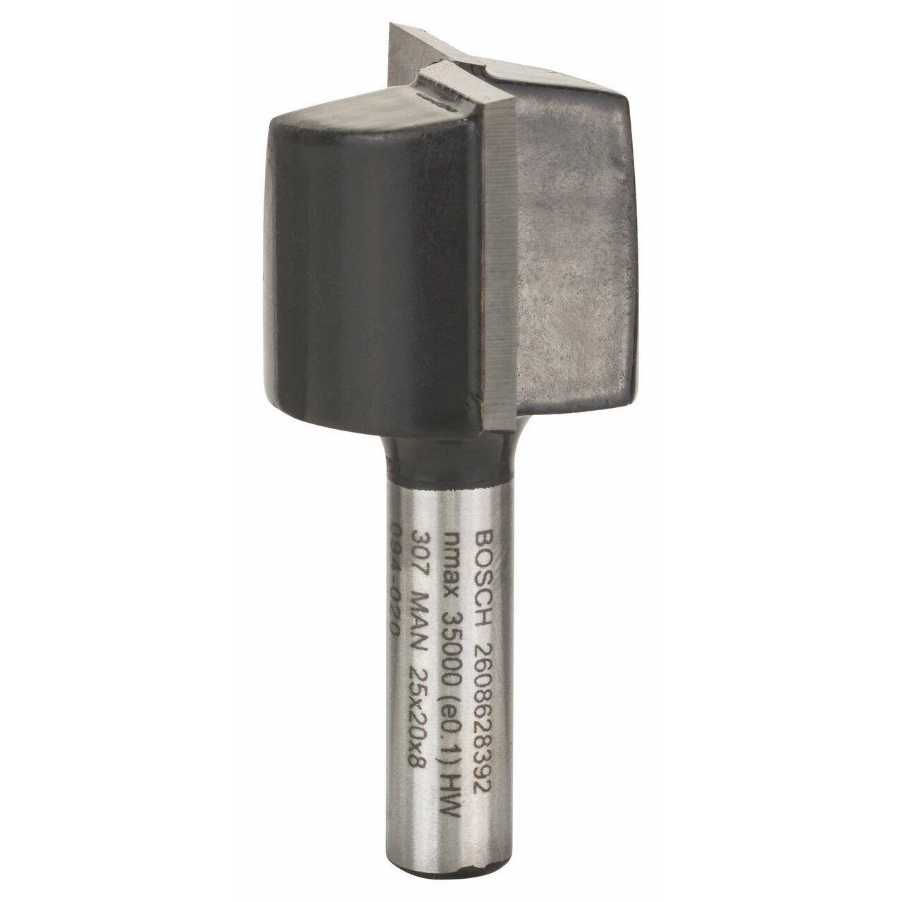 Bosch Pirštinė freza HM B=25mm, l=20 mm,kotas 8mm