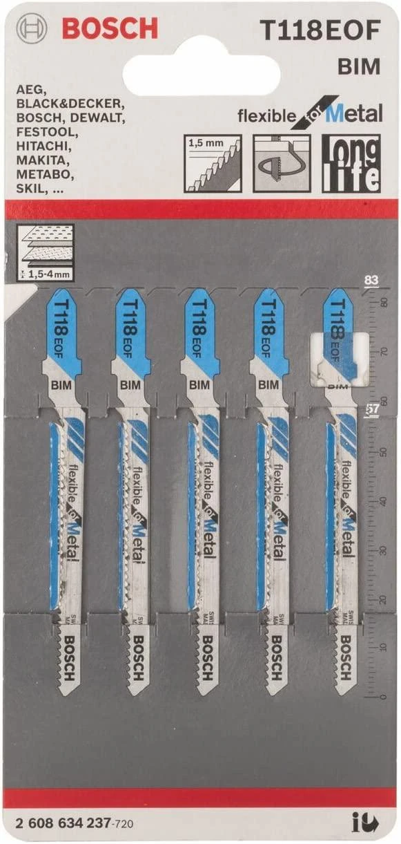 Bosch 5 siaurapj.pjūkleliai T 118 BOF