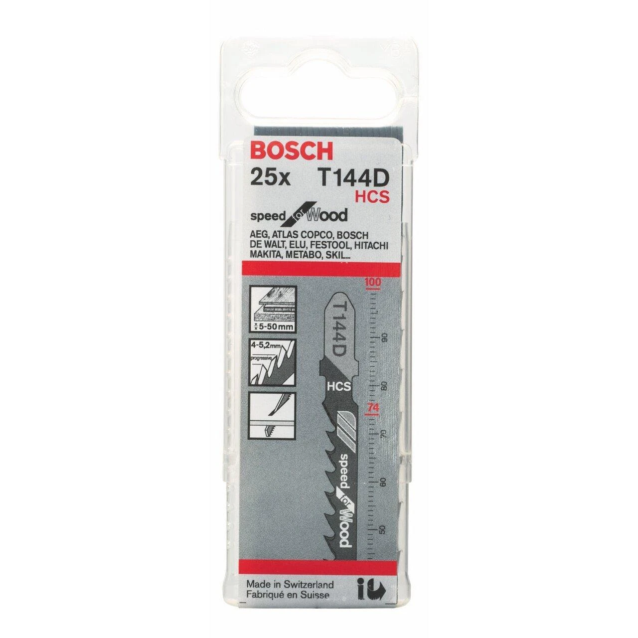 Bosch 25 siaurapj. pjūkleliai T 144 D