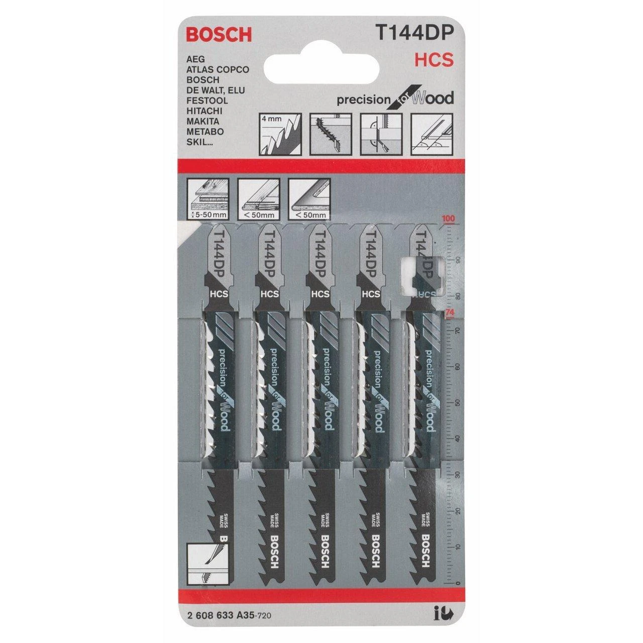 Bosch 5 siaurapj.pjūkleliai T 144 DP