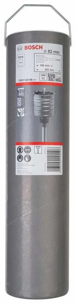 Grąžtas Bosch Gręžimo karūna su koteliu ir centr. grąžtu; vientisa 82mm; SDS-max