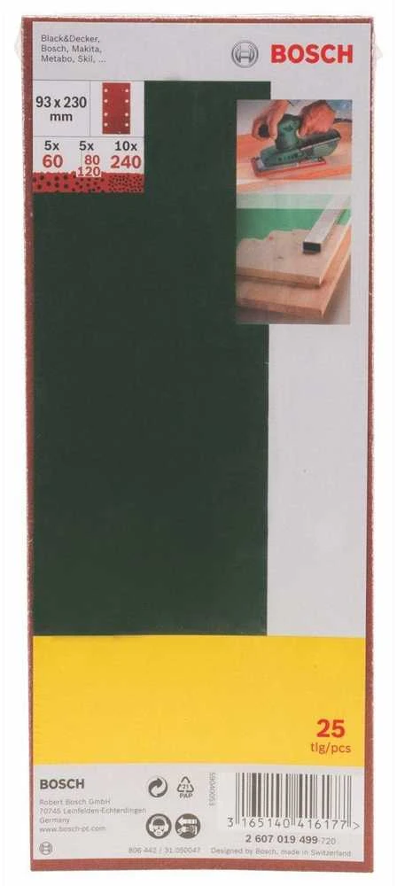 Bosch Šlif. popierius vibr. šlifuokliui