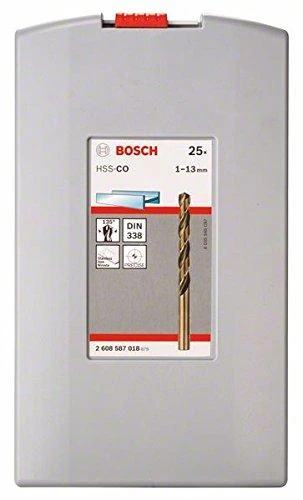 Grąžtas Bosch 25 HSS-Co grąžtų komplektas metalui