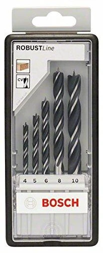 Grąžtas Bosch 5 gražtu kompl.medžiui Robust Line 4/5/6/8/10mm