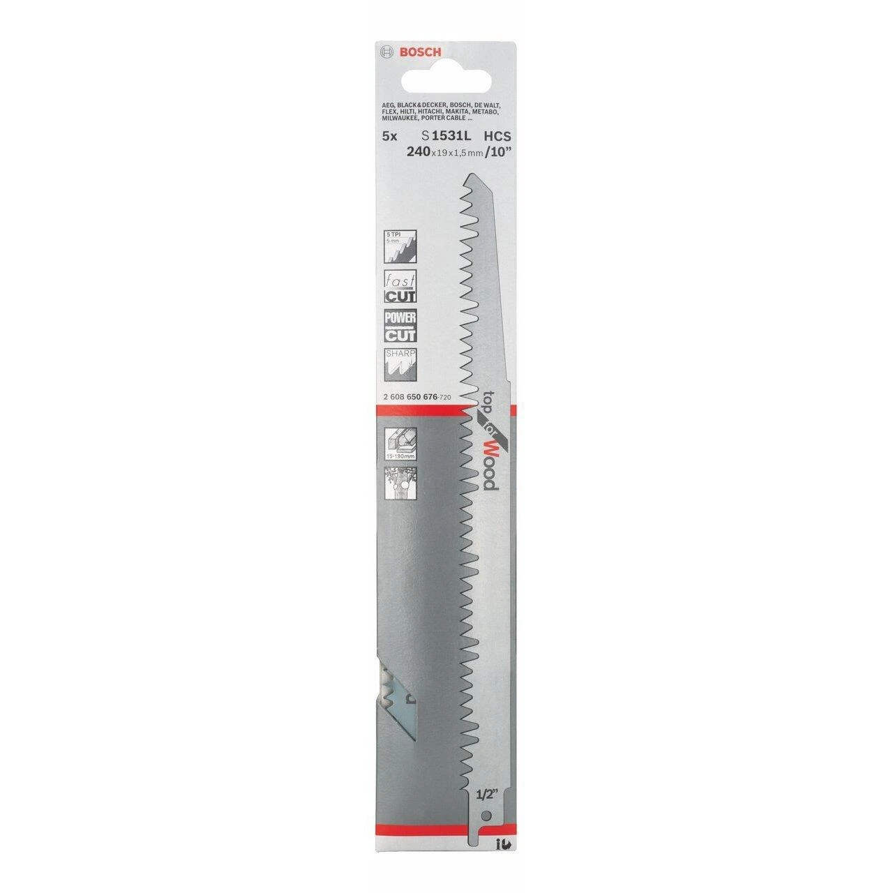 Bosch S 1531 L pjūklelis medžiui