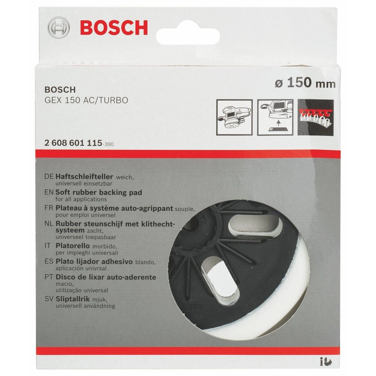 Bosch Guminis šlif.diskas D 150 minkštas