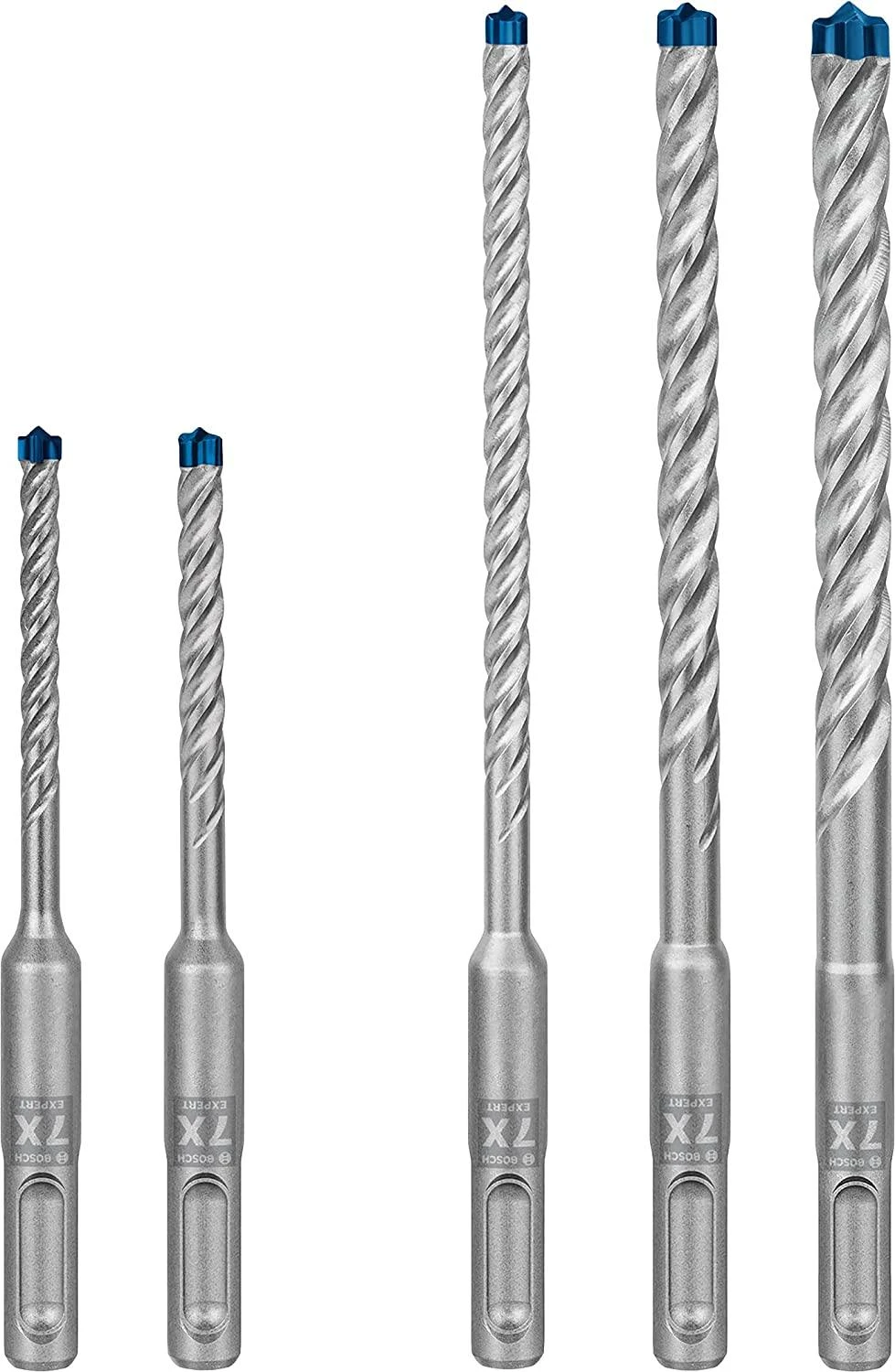Grąžtas Grąžtų betonui rinkinys Bosch SDS-plus-7X; 5/6/6/8/10 mm; 5 vnt.