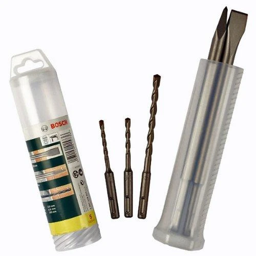 Grąžtas Bosch 5-dalių SDS plus grąžtų S2 ir kaltu komplektas