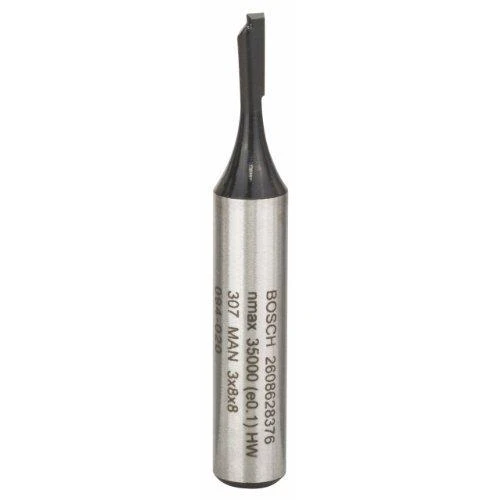Bosch Pirštinė freza HM B=3 mm, l=8 mm,kotas 8mm