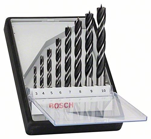 Grąžtas Bosch 8 gražtu kompl.medžiui Robust Line 3/-/10mm