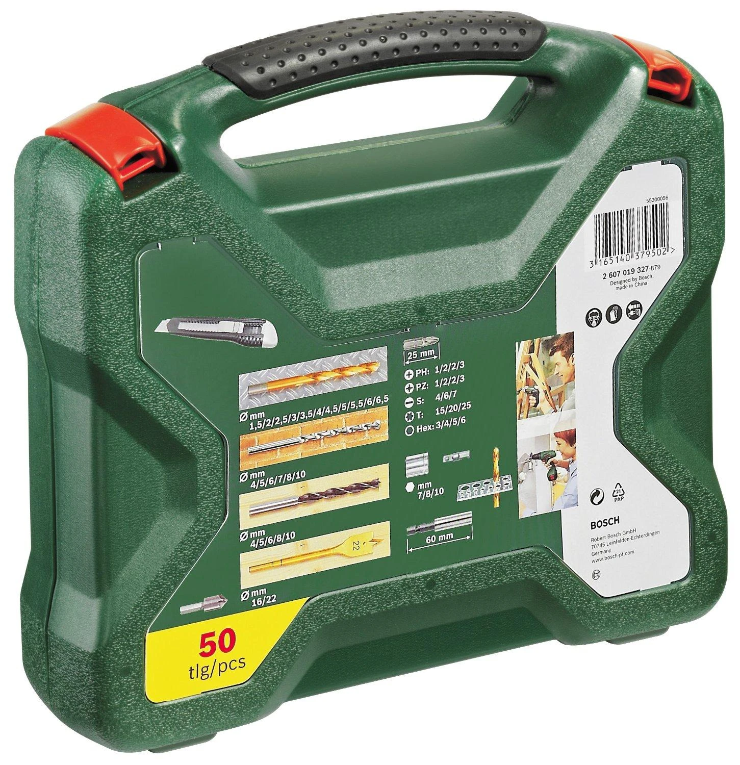 Bosch antgalių ir grąžtų rinkinys Titanium 50 vnt.