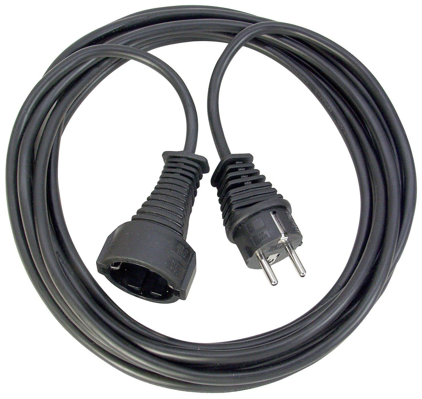 Brennenstuhl ilgiklis CEE 7/7, CEE 7/4 (Schuko), 5m , juodas 1165440 / DEL-118J