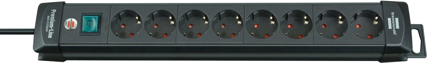 Brennenstuhl Premium-Line - Powerband - prailgintuvas: 8 - 3m - Juodas 1951180100 / GT-659