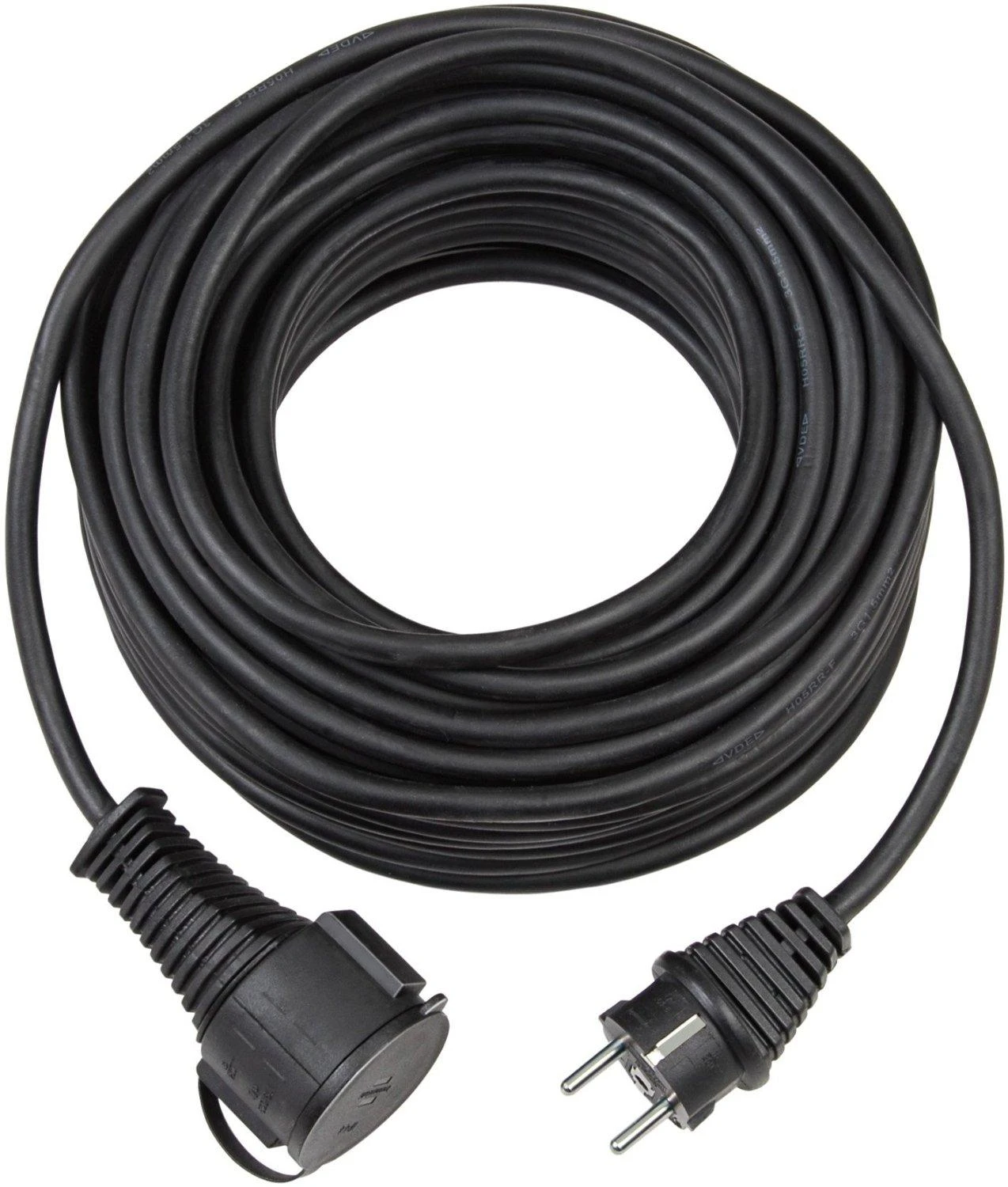 Brennenstuhl ilgiklis CEE 7/7 , CEE 7/4 (Schuko), IP 44, 5m , Juodas1161420 / DEL-118Q