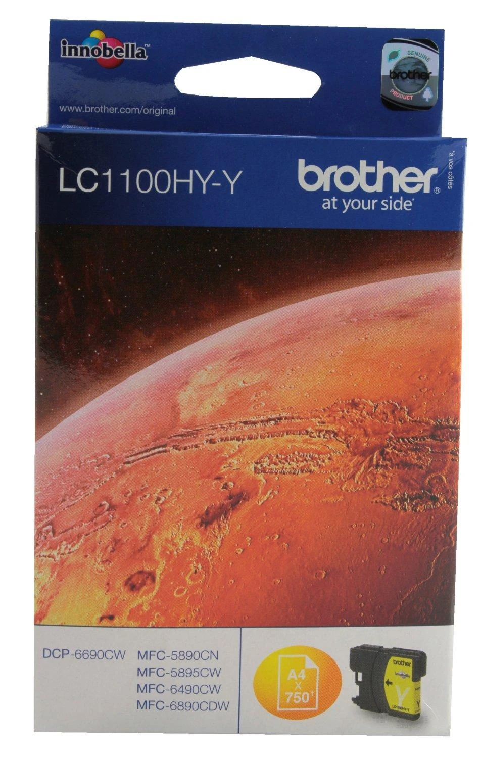Brother LC-1100HYY rašalo kasetė Originalus Geltona 1 vnt