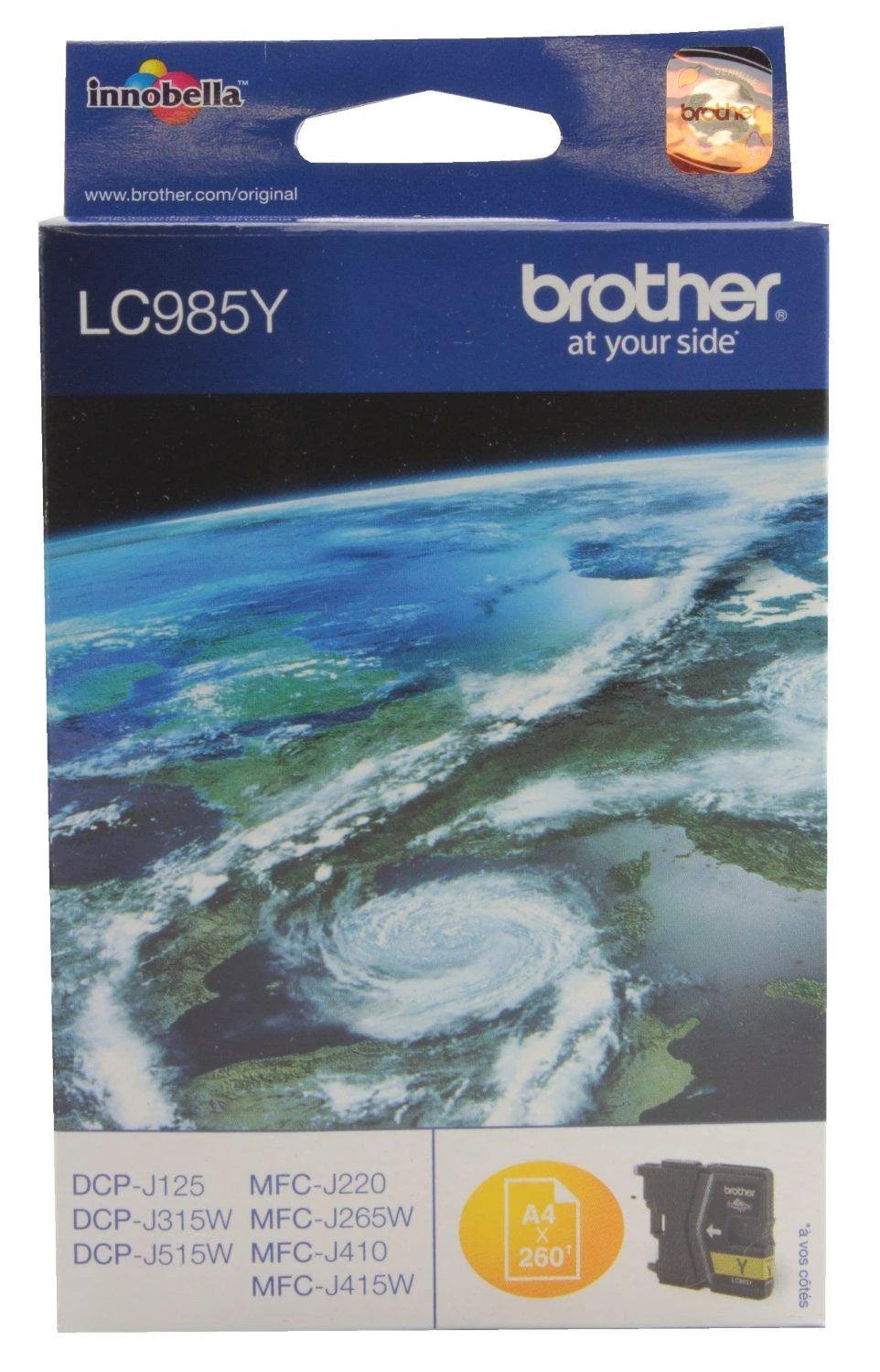 Brother LC985Y rašalo kasetė, Geltona