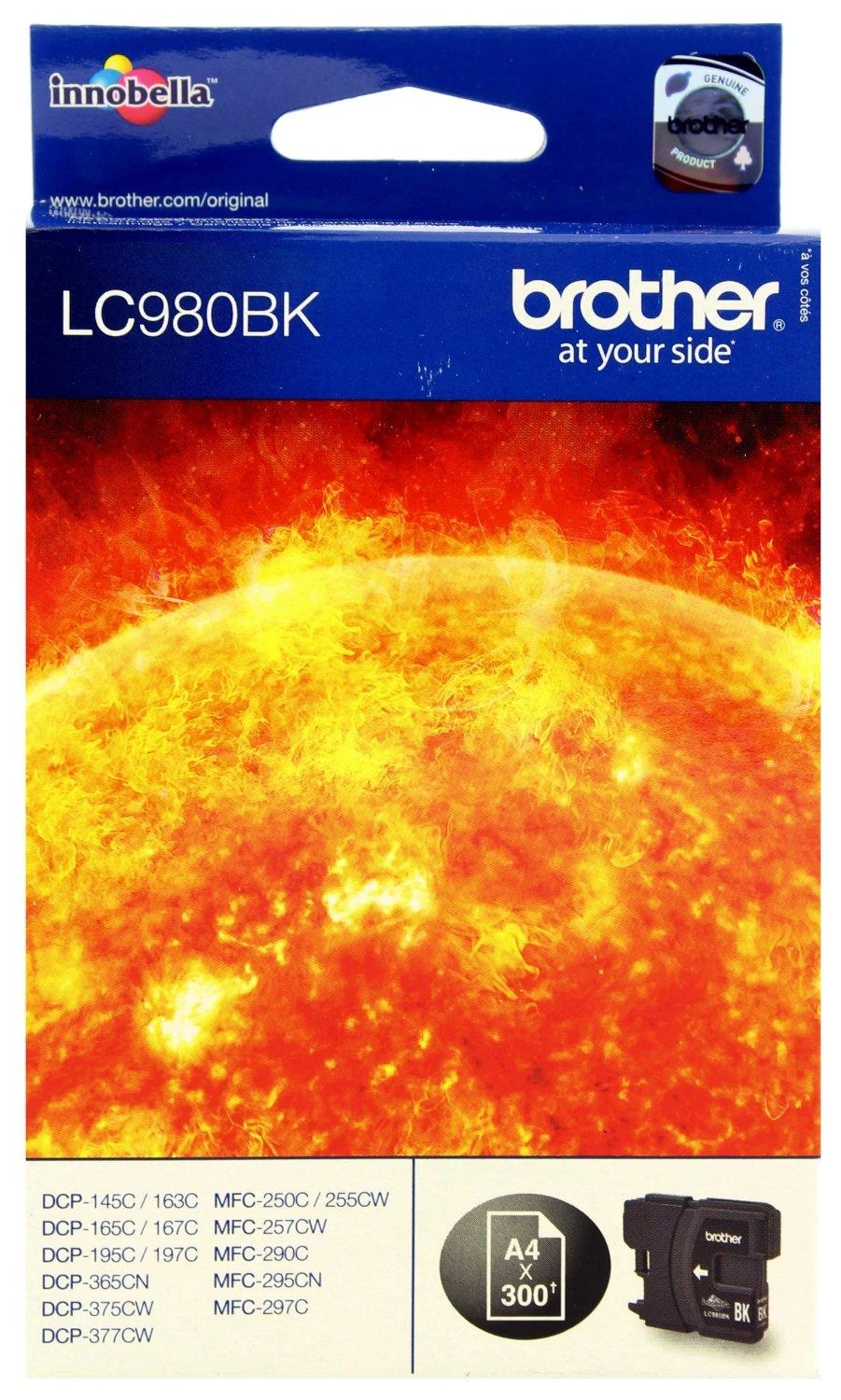 BROTHER LC-980BK TONERIS Juodas 300P