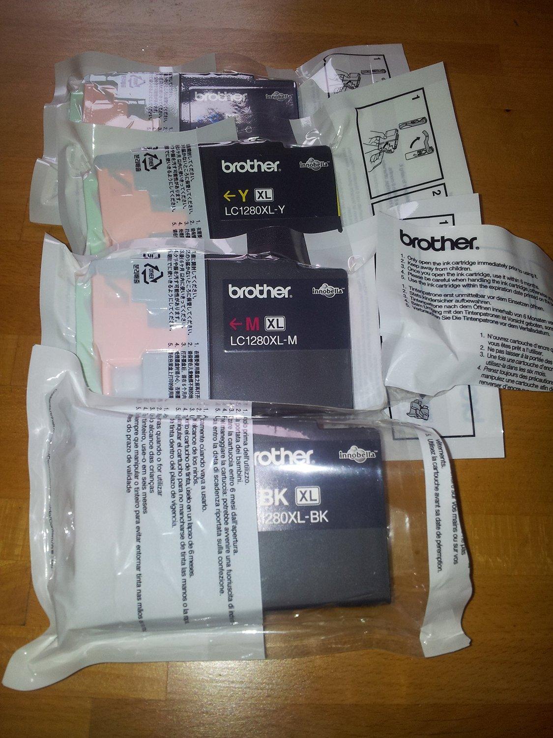 Brother LC1280XL Multipack | Ink Cartridge | Juodas, Cyan, Magenta, Geltona