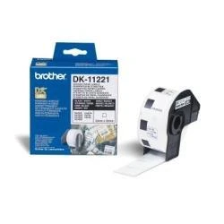 Brother Brolis | DK-11221 kvadratinė popierinė etiketė | Baltas | DK | 23 mm
