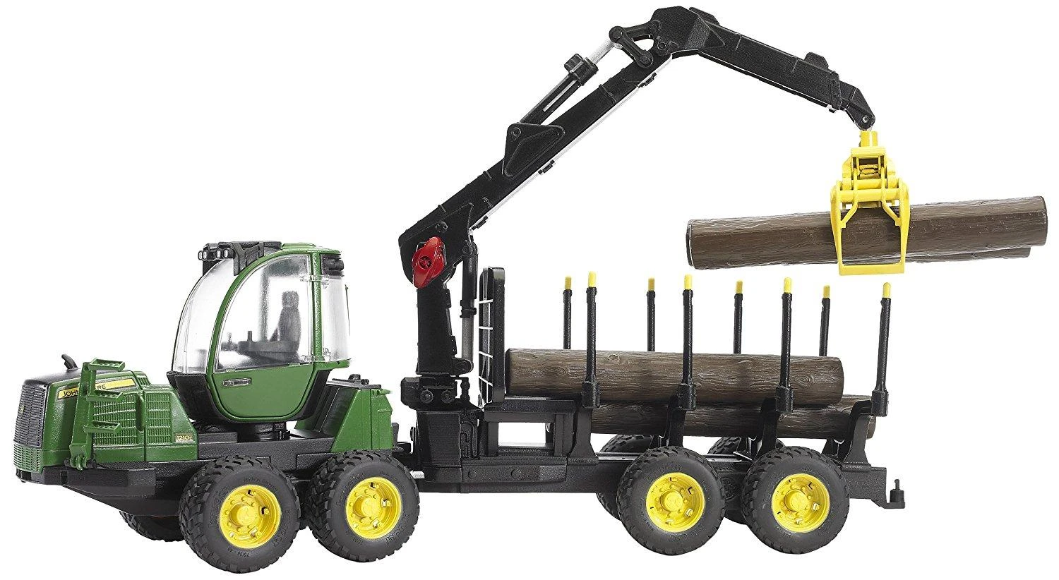 Traktorius su priedais Bruder John Deere 1210E, 3 m.+