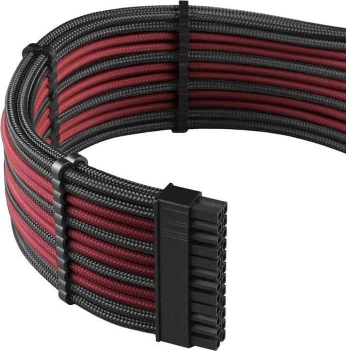 CableMod PRO ModMesh Cable Extension Kit – carbon/raudonos spalvos