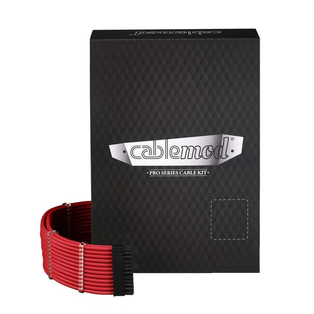 CableMod PRO ModMesh RT ASUS/Seasonic/Phanteks Cable Kits – raudonos spalvos