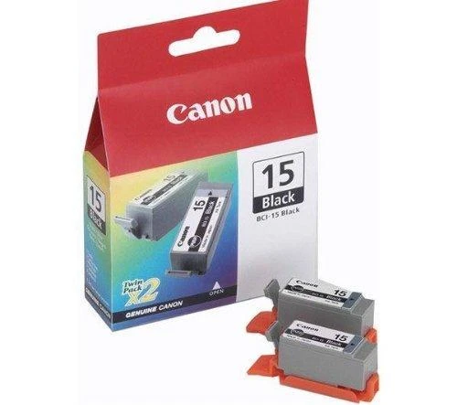 Canon BCI-15BK ink cartridge twinpack, juodas
