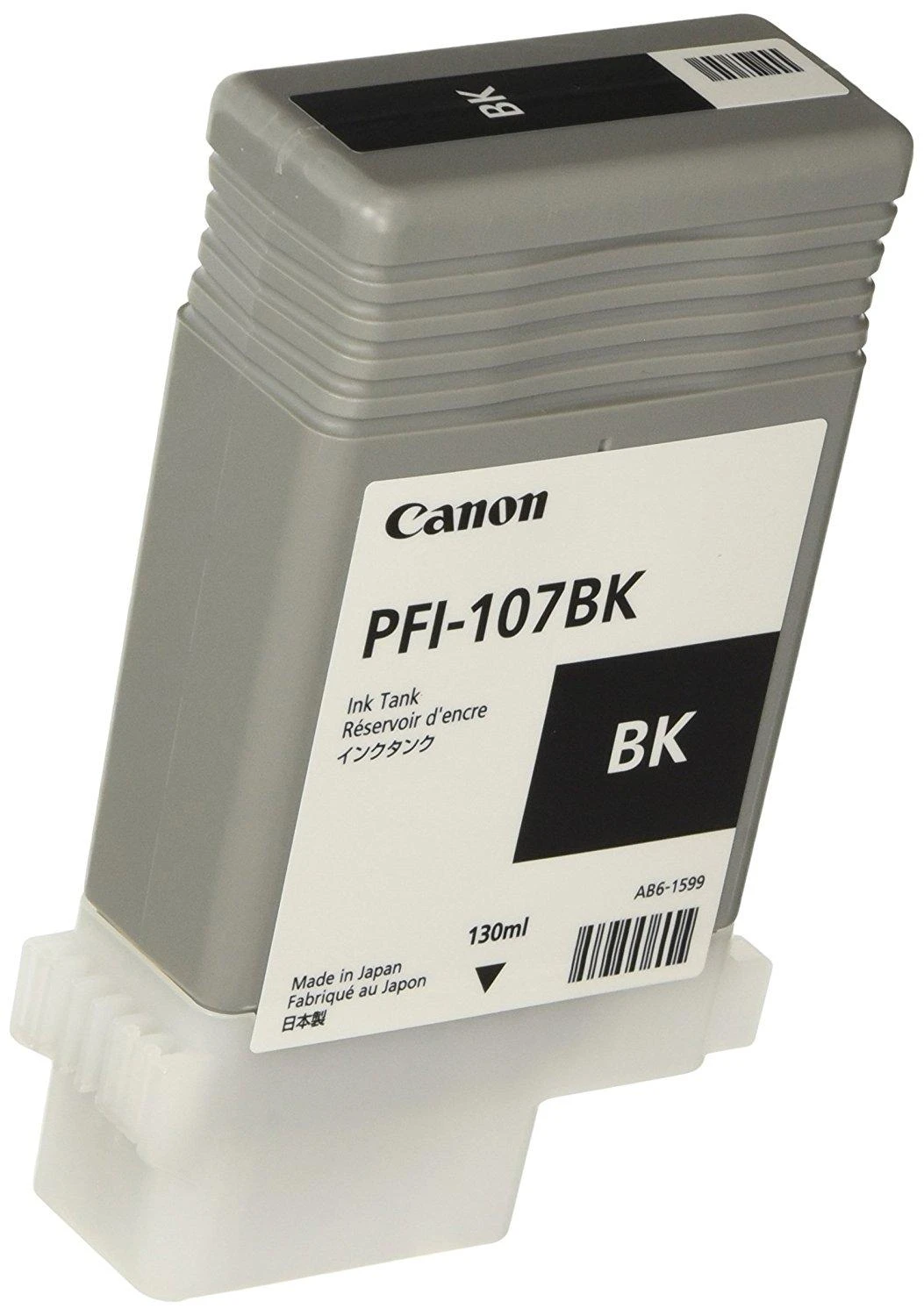 Rašalas Canon PFI107BK juodas | 130ml | iPF68X, 78X