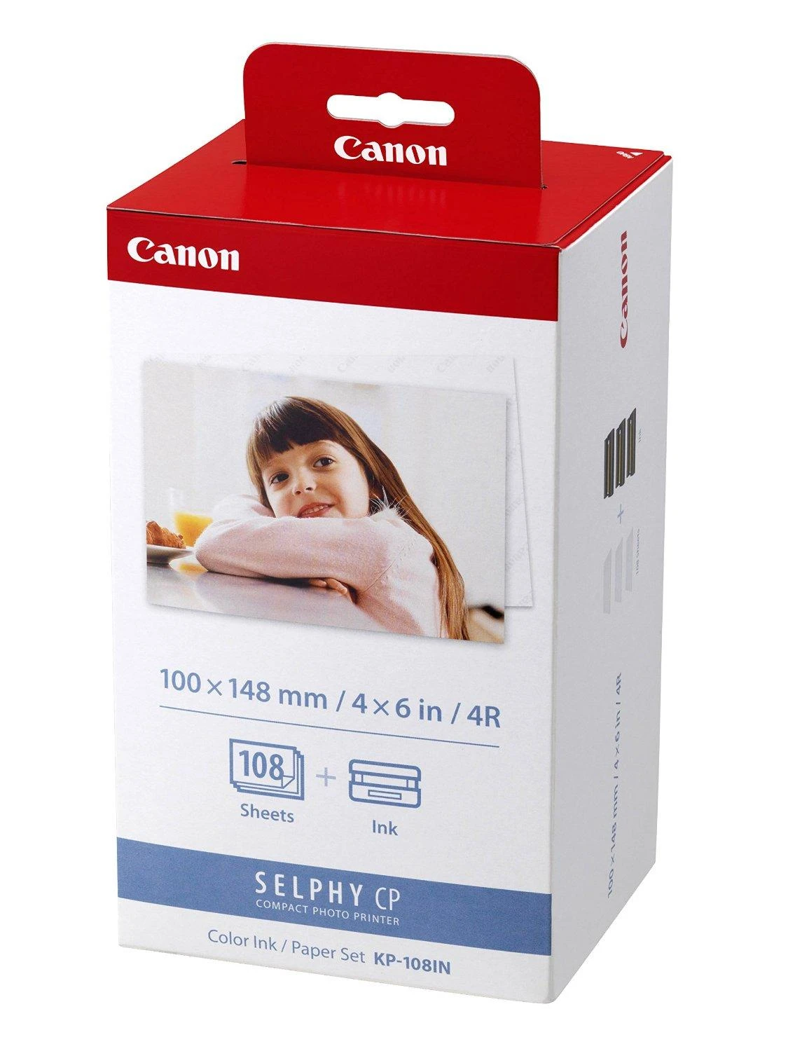 CANON KP-108IN fotopopierius 10x15 + spalvotas rašalas, skirtas CP serijai