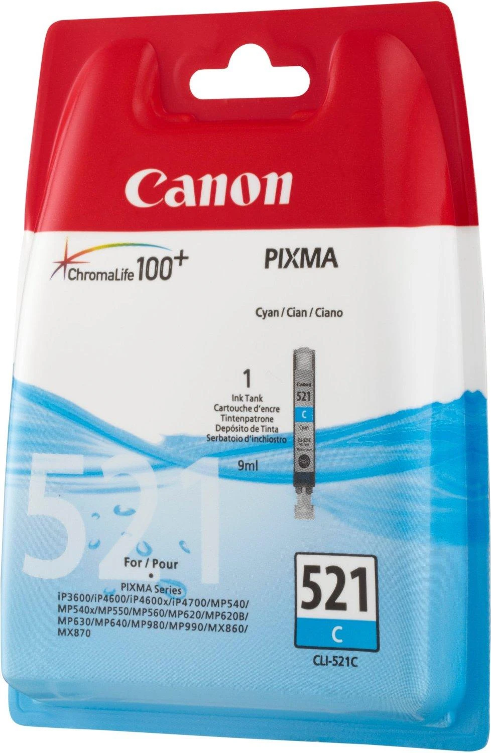 CANON CLI-521C melsvos spalvos rašalinė