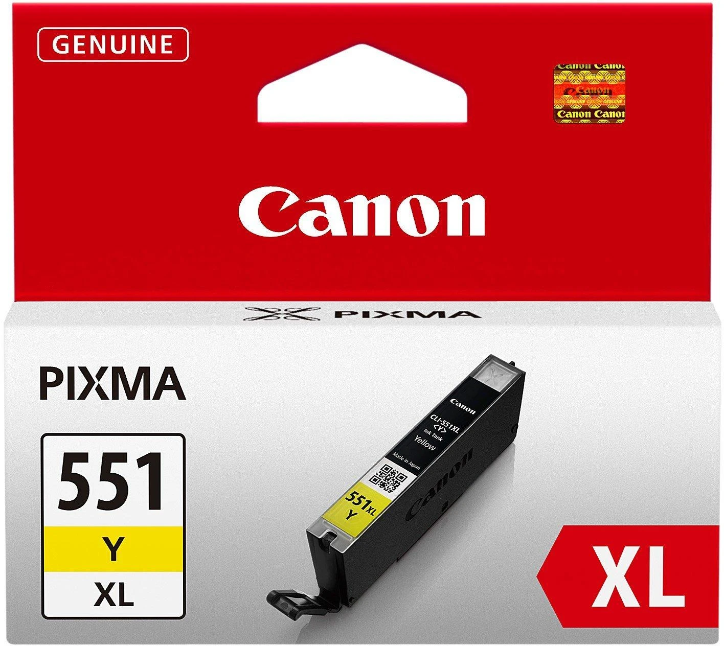 CANON 1LB CLI-551XLY rašalo kasetė geltona didelės talpos 700 puslapių 1 pakuotė XL