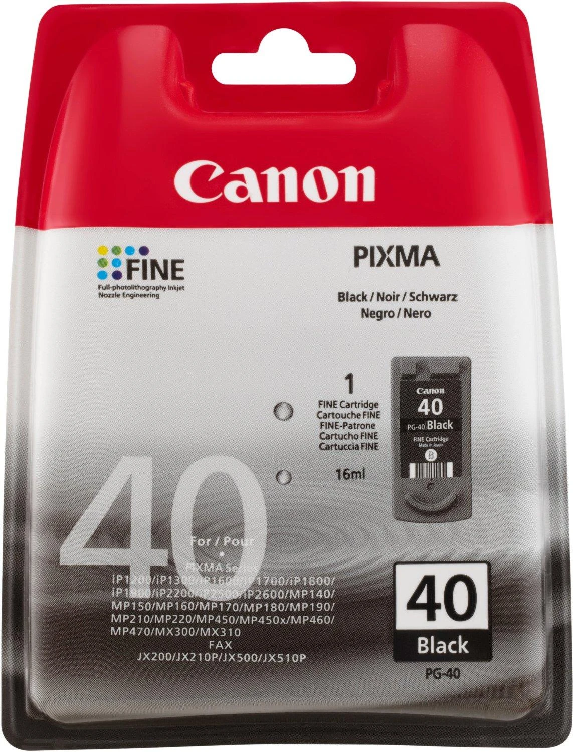 Canon PG-40 | Ink Cartridge | Juodas