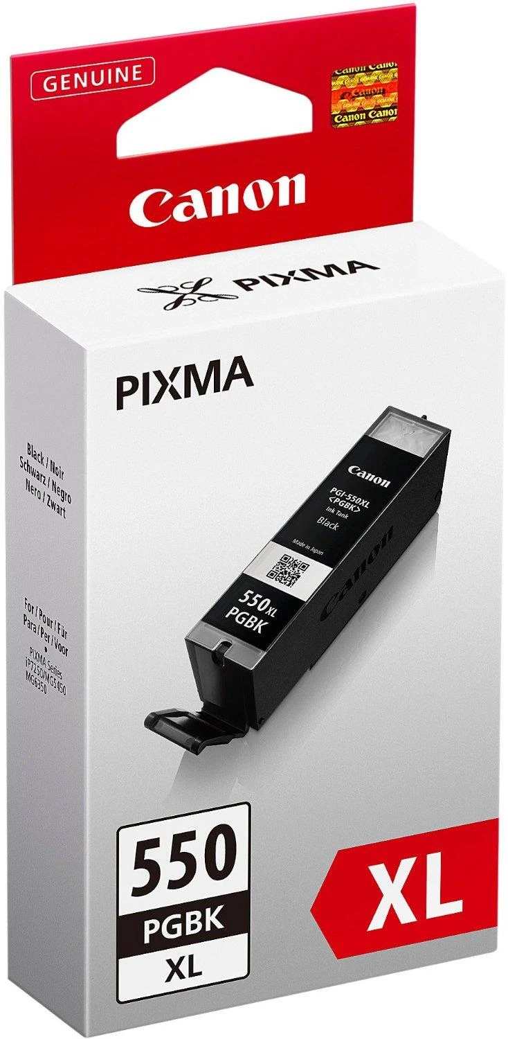 CANON 1LB PGI-550XL PGBK rašalo kasetė juodas standartinės talpos 500 puslapių 1 pak. XL