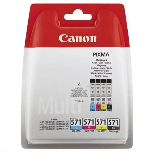 Rašalinė Canon CLI-571 C/M/Y/BK MULTIPACK lizdinė plokštelė be apsaugos