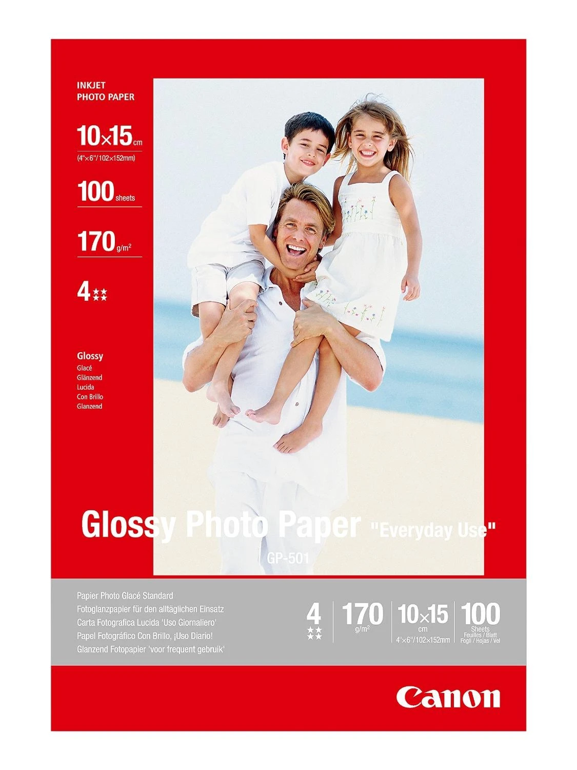 CANON GP-501 fotopopierius blizgus 10x15 100 lapų