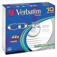 VERBATIM CD-R 80 min. / 700 MB 48x 10 pakuočių plonas dėklas DataLife, papildomas apsauginis paviršius