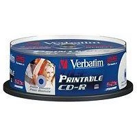 VERBATIM CD-R 25vnt pakuotė, PRINT 43439