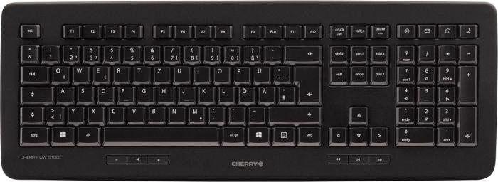 CHERRY DW 5100 klaviatūra Radijo dažnio belaidė Anglų (JAV) Juoda